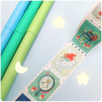 Image 1 of Otter and friends Stamp Washi