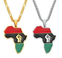 Image 2 of Black Lives Matter African Map Chain