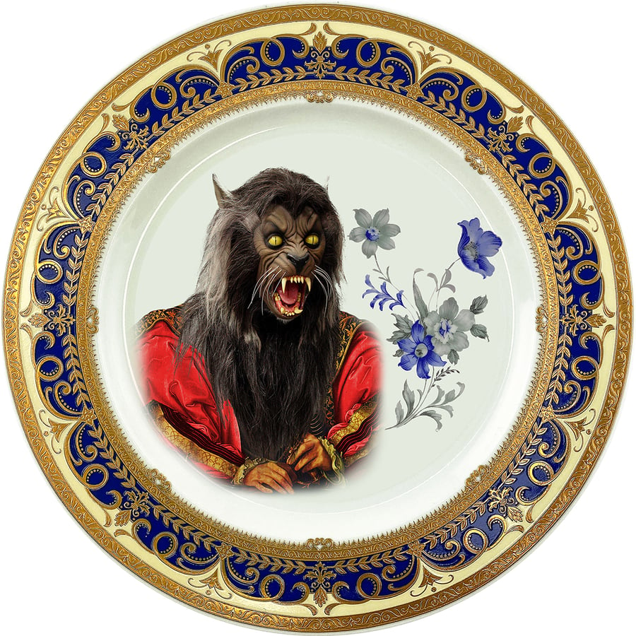 Image of Lord Wolf - Fine China Plate - #0786