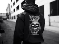 Image 2 of BLACK CROSS WORSHIP 90's BLACK METAL SKULL Hoodie