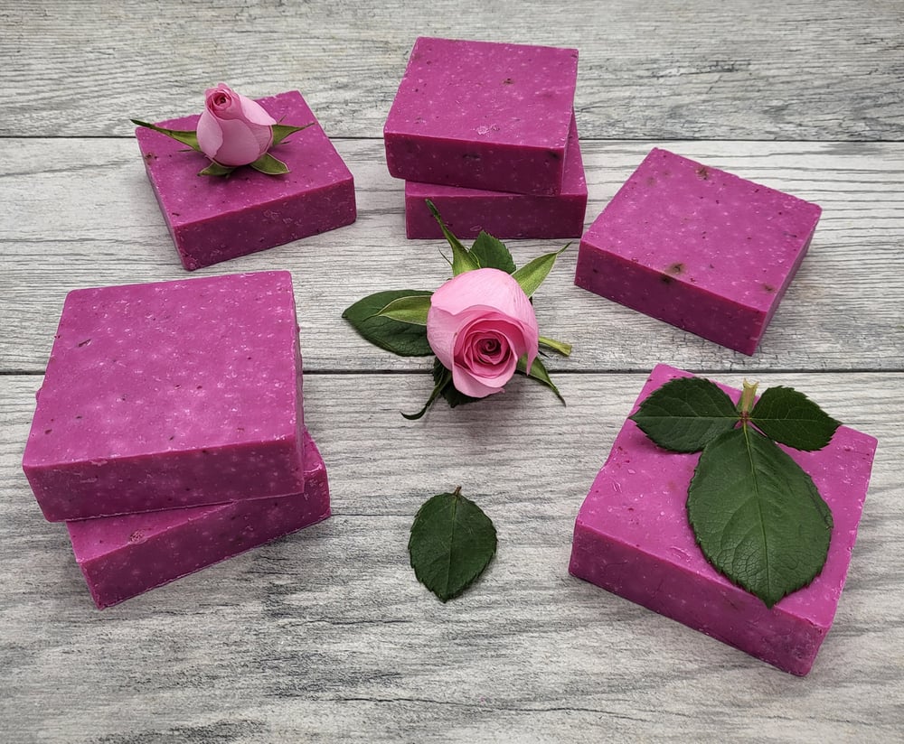 Image of Rose Petal Scrub Soap