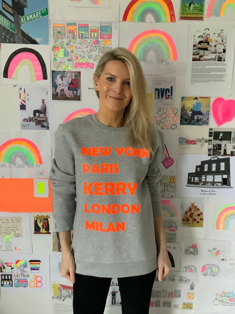 Image of Kerry Grey Slogan Sweatshirt