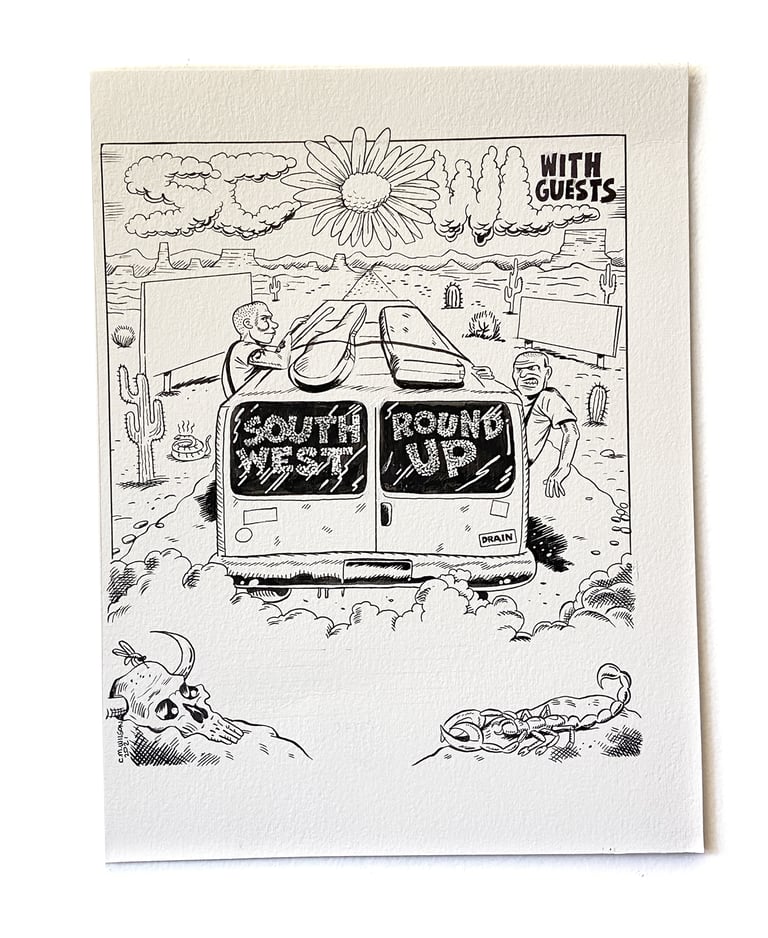 SCOWL TOUR POSTER DRAWING