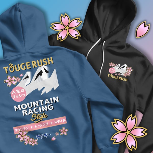 Image of Touge Rush - Mountain Racing Style Hoodie
