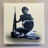 Image 1 of "Wake Me Up When It's All Over" 1/1 Mini Canvas (ivory)