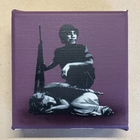 Image 1 of "Wake Me Up When It's All Over" 1/1 Mini Canvas (purple)