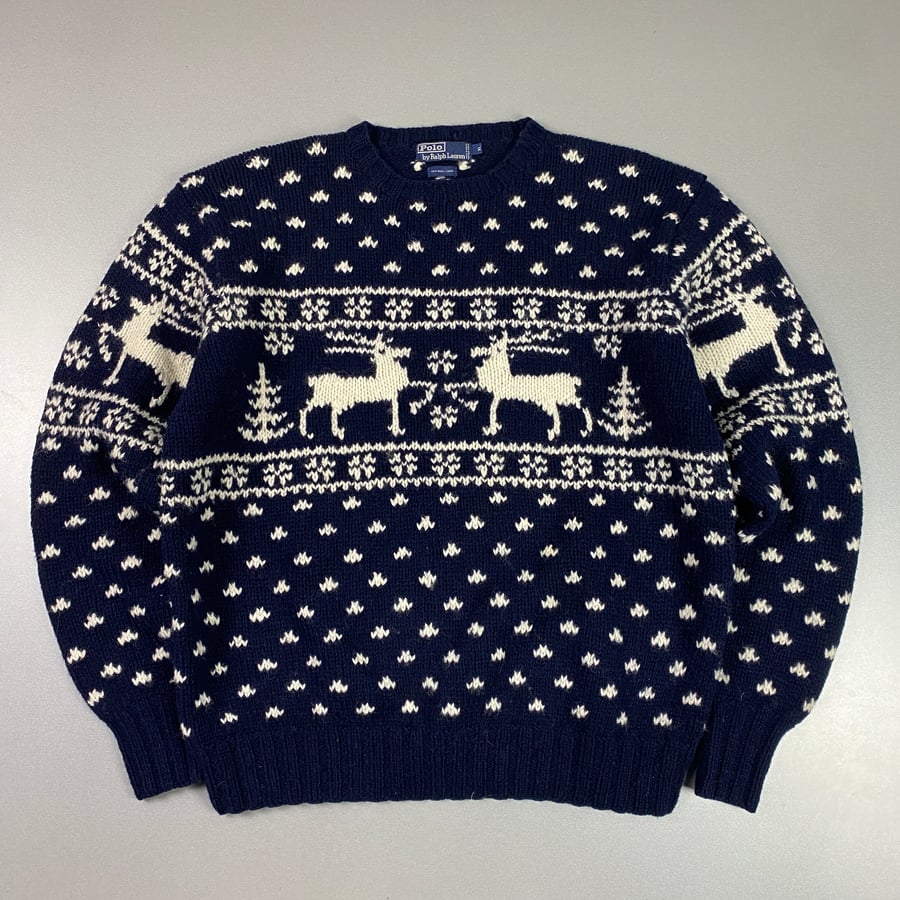 Image of Ralph Lauren knitted sweatshirt, size XL