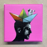 Image 1 of "Oh Captain My Captain" 1/1 Mini Canvas (pink)