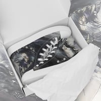 Image 1 of High Top Canvas Shoes