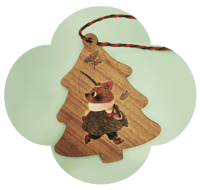 Image 1 of Wooden Tree Ornaments