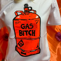 Image 2 of Sustainable Gas Bitch T-Shirt - White 