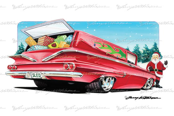 Image of "Santa's Delivery" Print: 18 x 12"
