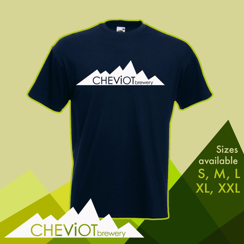 Image of T-shirt - Navy Blue Cheviot Brewery T-shirt