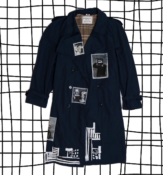 NAVY TRENCH COAT
