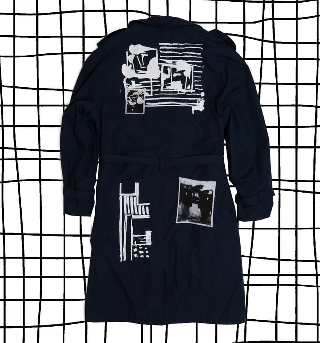 NAVY TRENCH COAT
