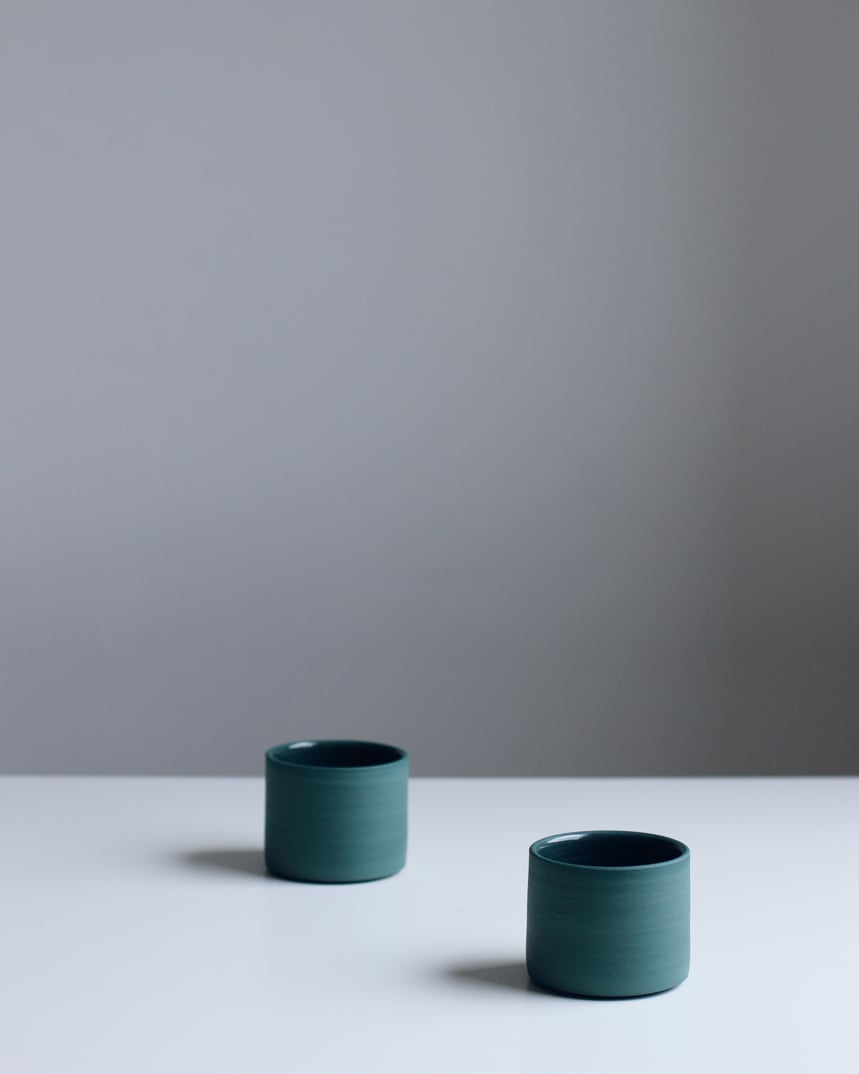 Image of Two Teal Cups