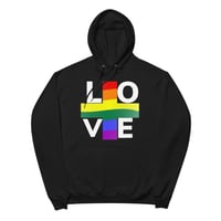 PRIDE + LOVE Unisex fleece hoodie
