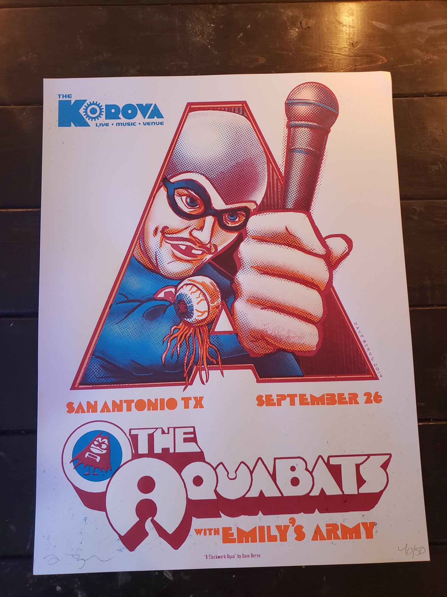 Aquabats Gig Poster San Antonio 2014