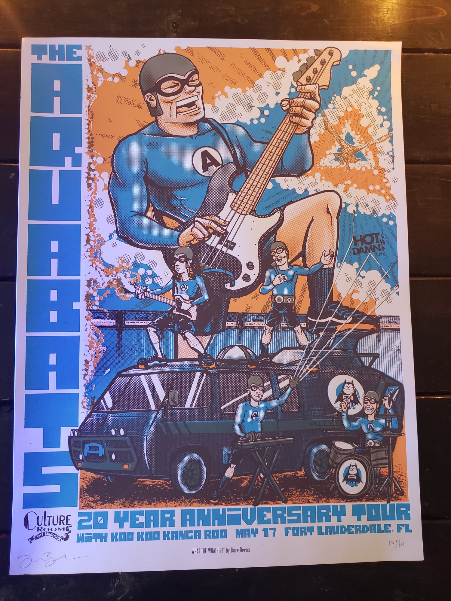 Aquabats Gig Poster 2014 Fort Lauderdale 