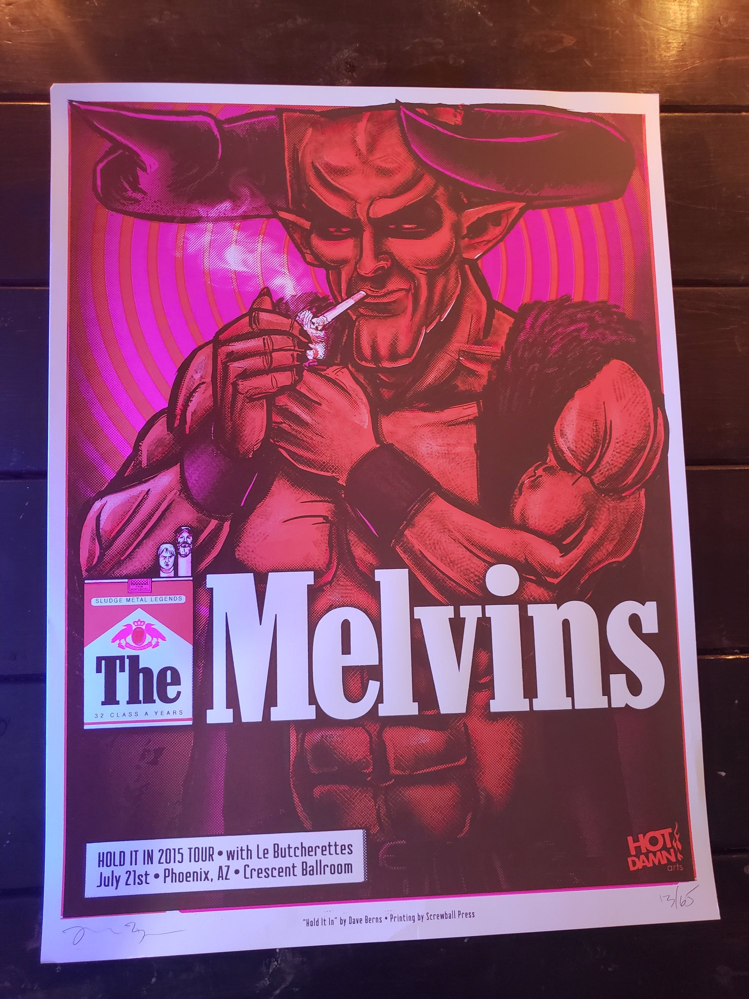 The Melvins Gig Poster 2015 Phoenix