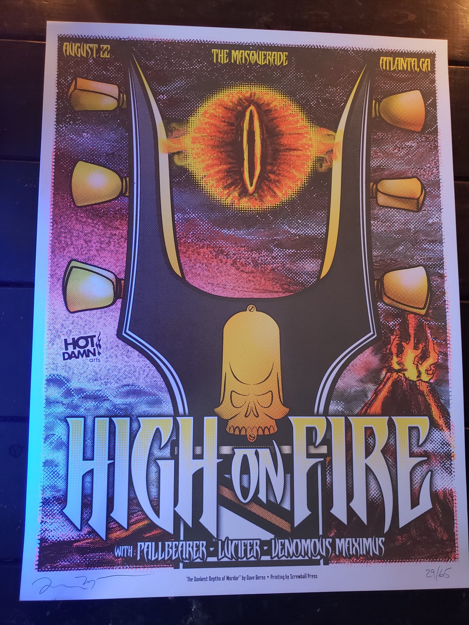 High on Fire Gig Poster 