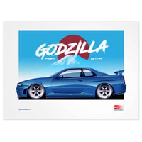 Image 3 of R34 GT-R A3 Prints