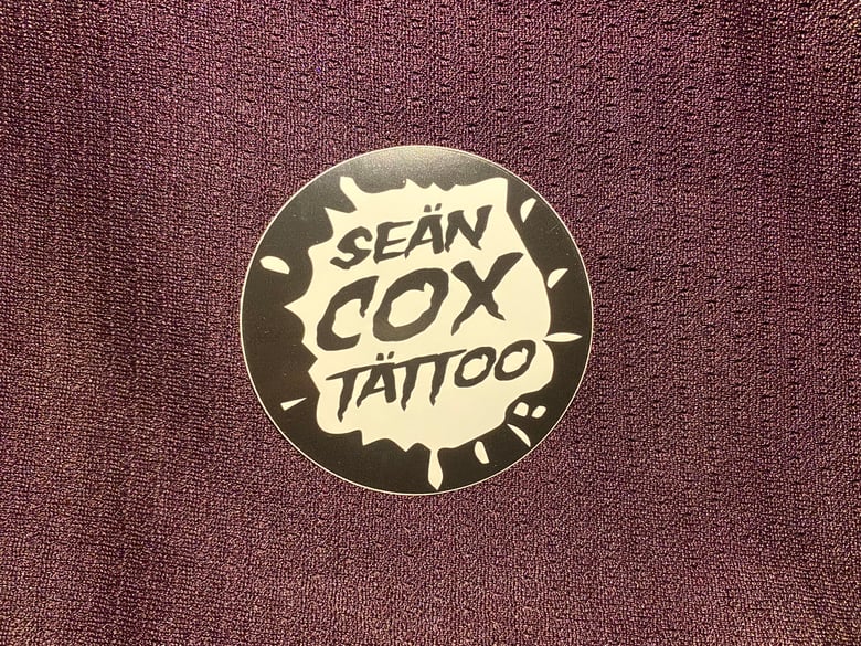 Image of Sean Cox Tattoo Splat Sticker
