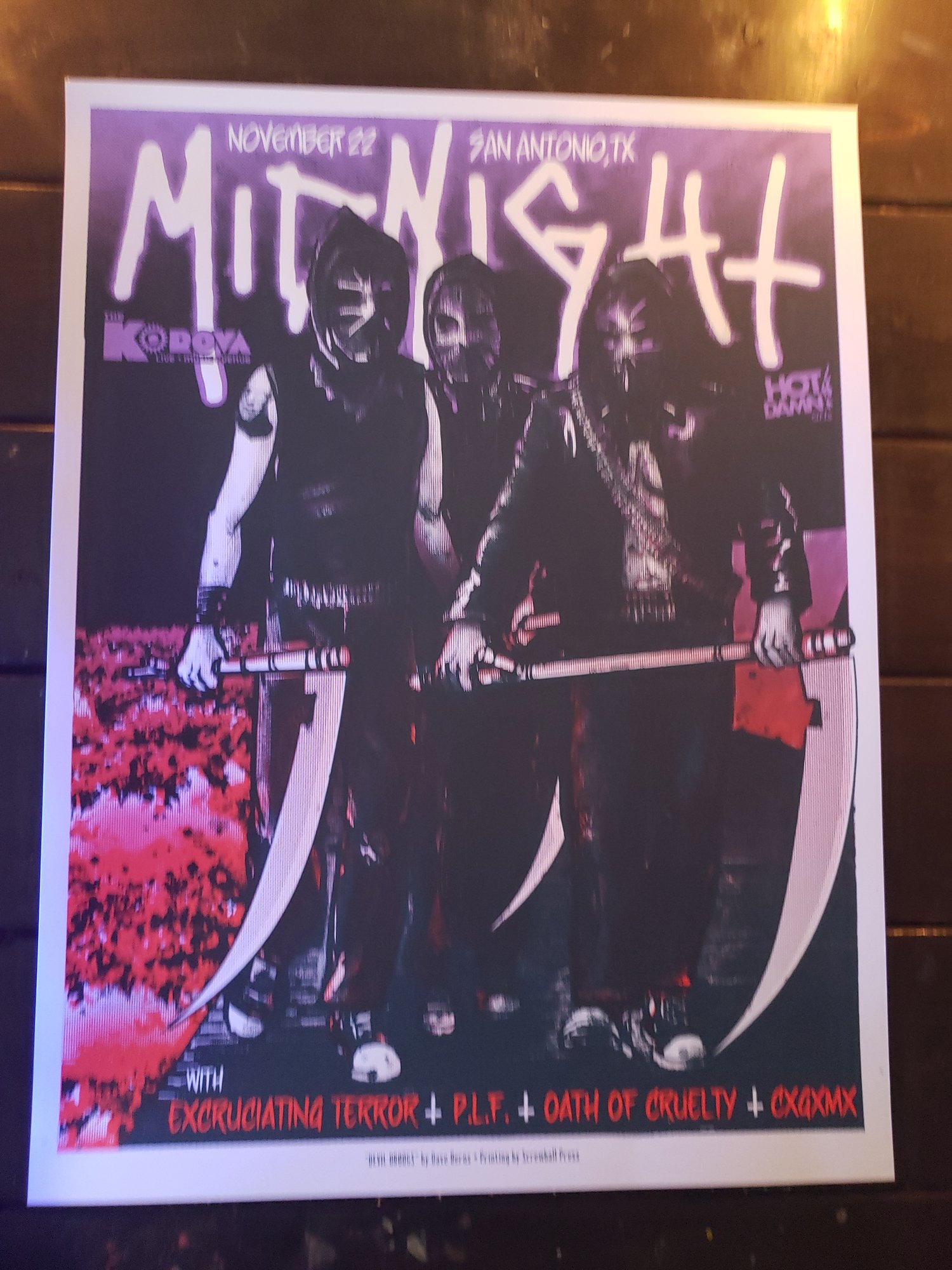 Midnight Gig Poster San Antonio 