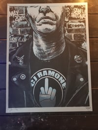 CJ Ramone Gig Poster San Antonio