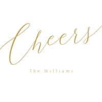 Image 1 of Elegant Cheers Adhesive Gift Tags - Gold