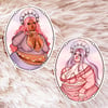 Winter Goddess Stickers