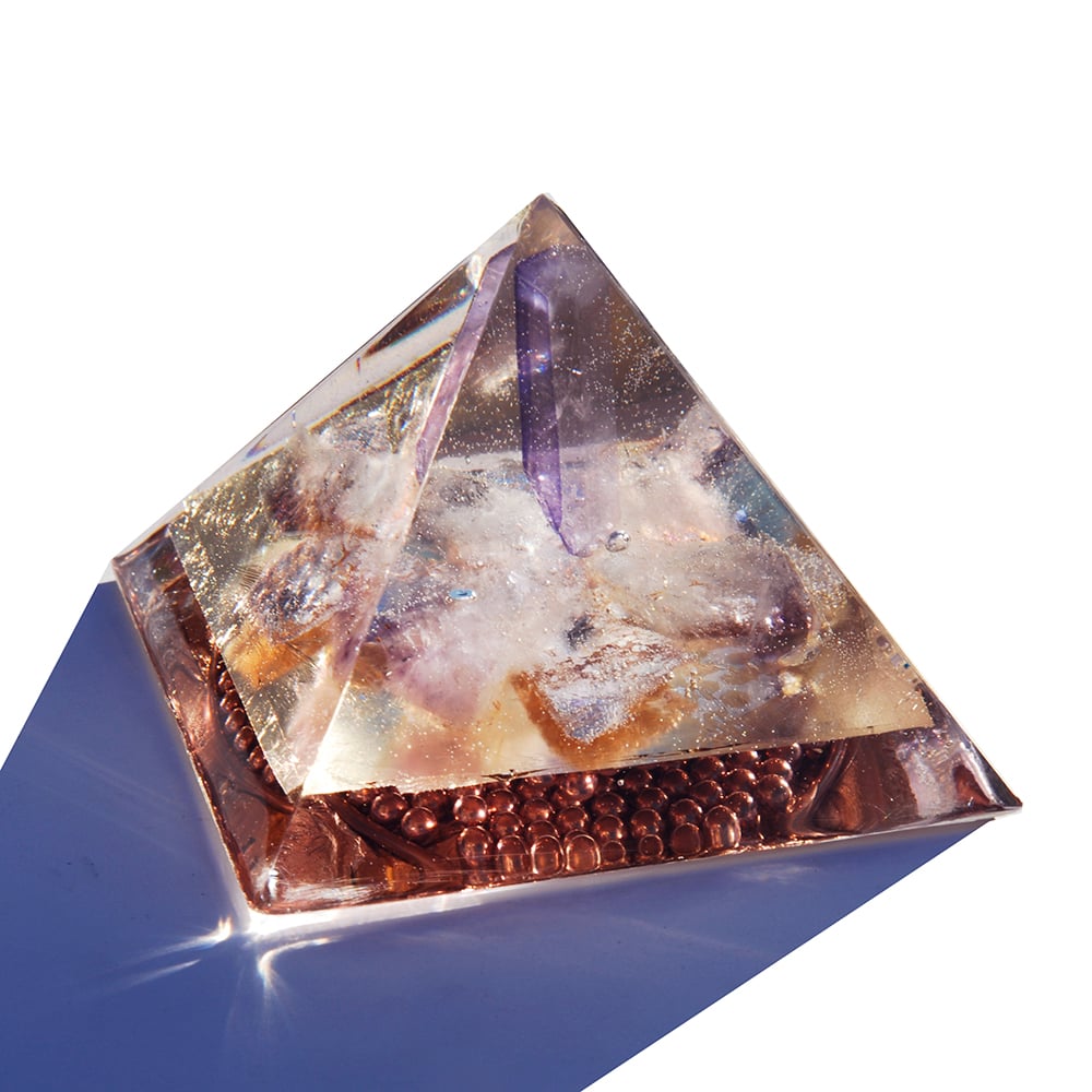 Image of Medium:  Violet Flame Aura Quartz/Amethyst/Lepidolite/HFF/Gd-15