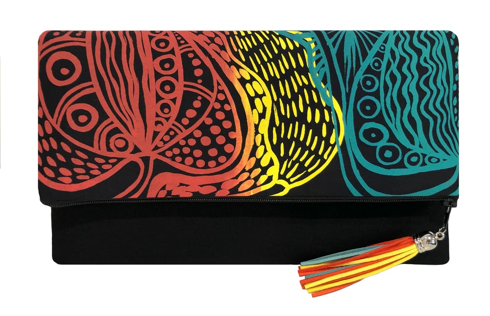 Image of Indigenous Fabric Folded Clutch