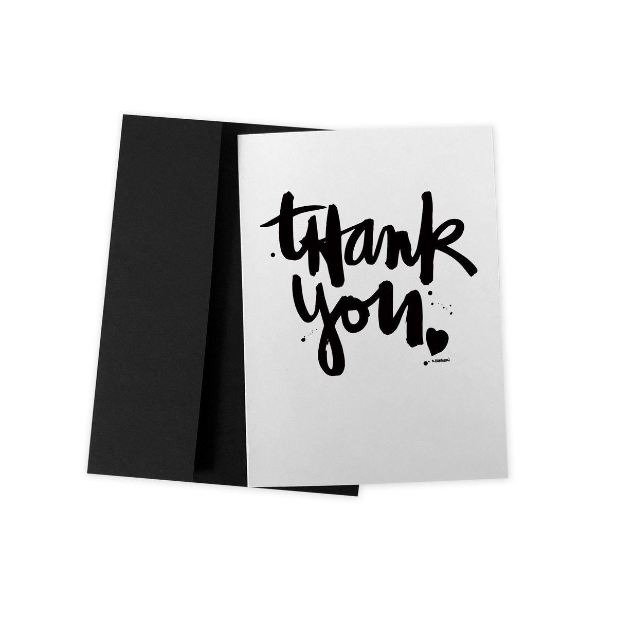 Image of THANK YOU #kbscript GREETING CARD