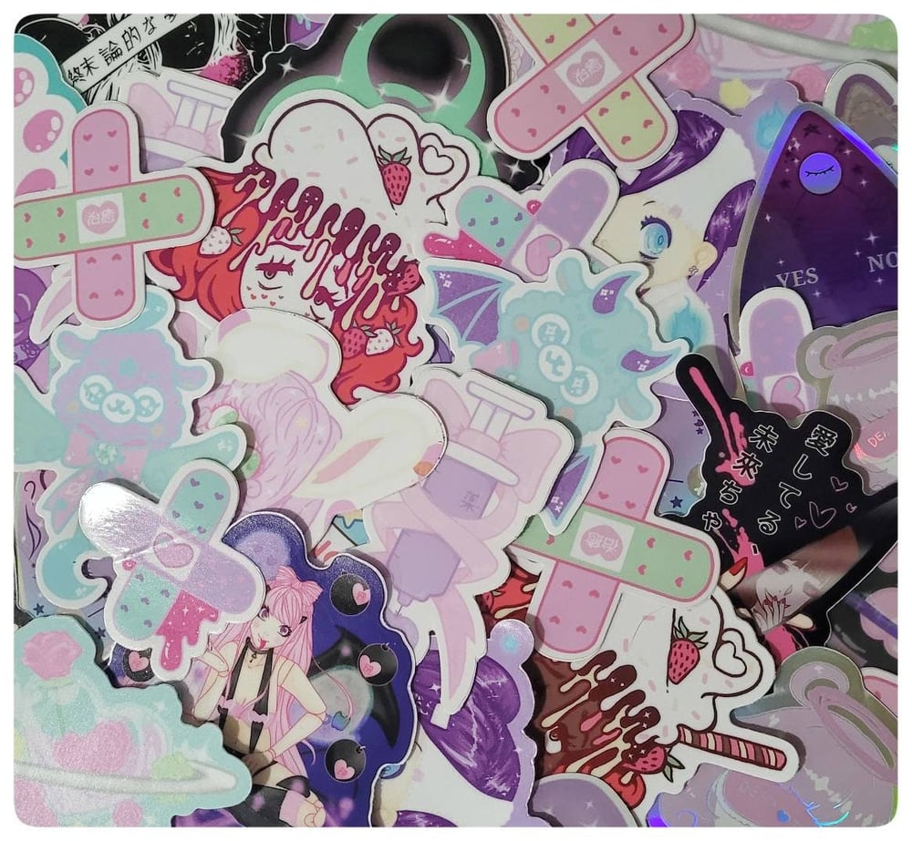 Image of VINYL STICKER Grab Bags - Sets of 5, 10 or 15 stickers