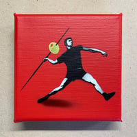 Image 1 of "Martini Hunter" 1/1 Mini Canvas (red)