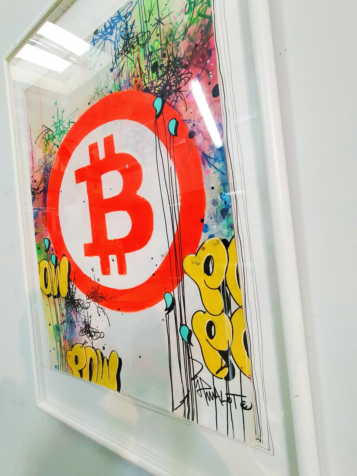 Image of BITCOIN 2018 on paper/ Signed + COA.