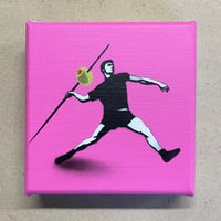 Image 1 of "Martini Hunter" 1/1 Mini Canvas (pink)