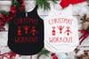 Christmas Workout Festival Tank-Solid Red