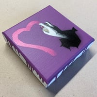 Image 2 of "(S)pray For Love" 1/1 Mini Canvas (purple)