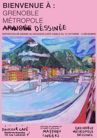poster 2021 "GRENOBLE MÉTROPOLE DESSINÉE" 