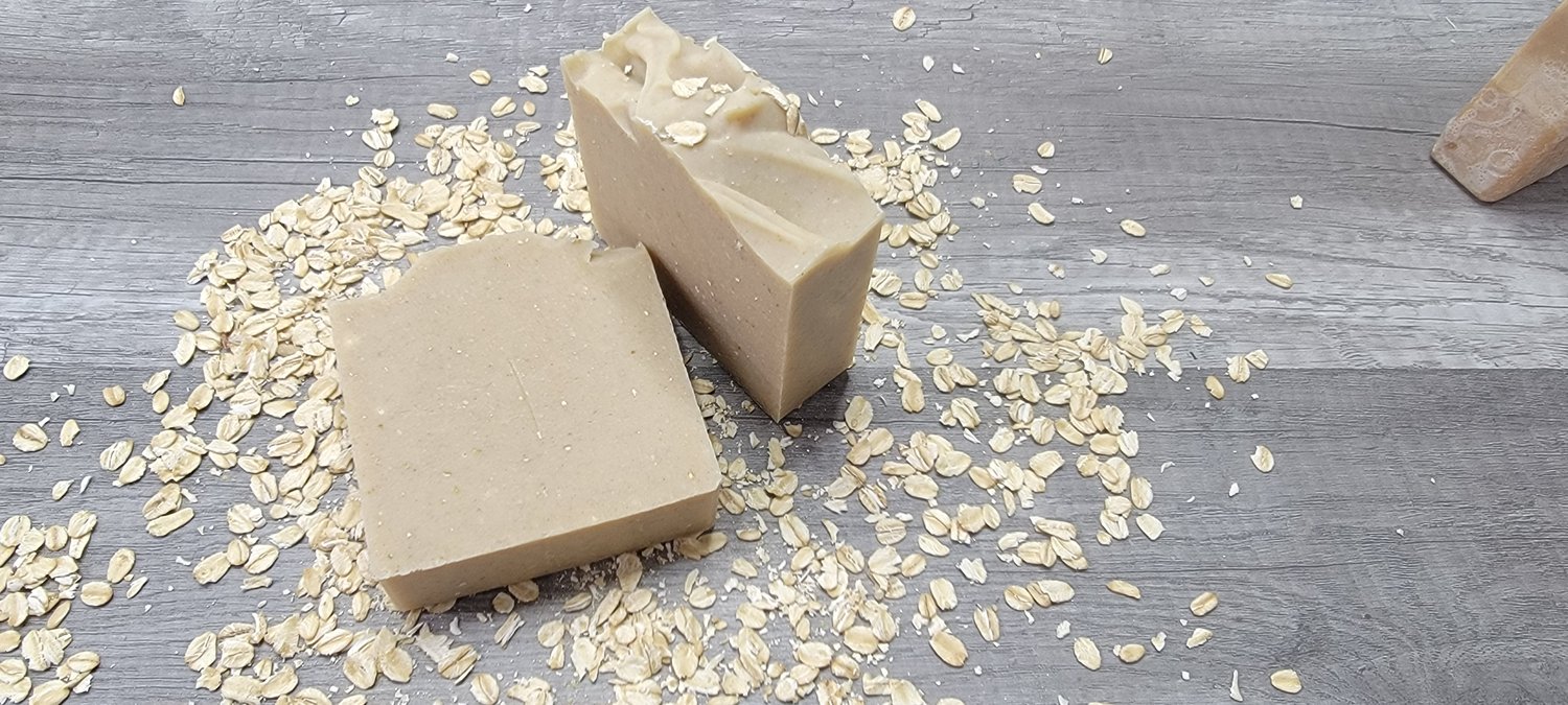 Image of Banana oat milk and oatmeal soap