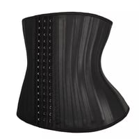 31 Steel boned invisible hook latex waist trainer