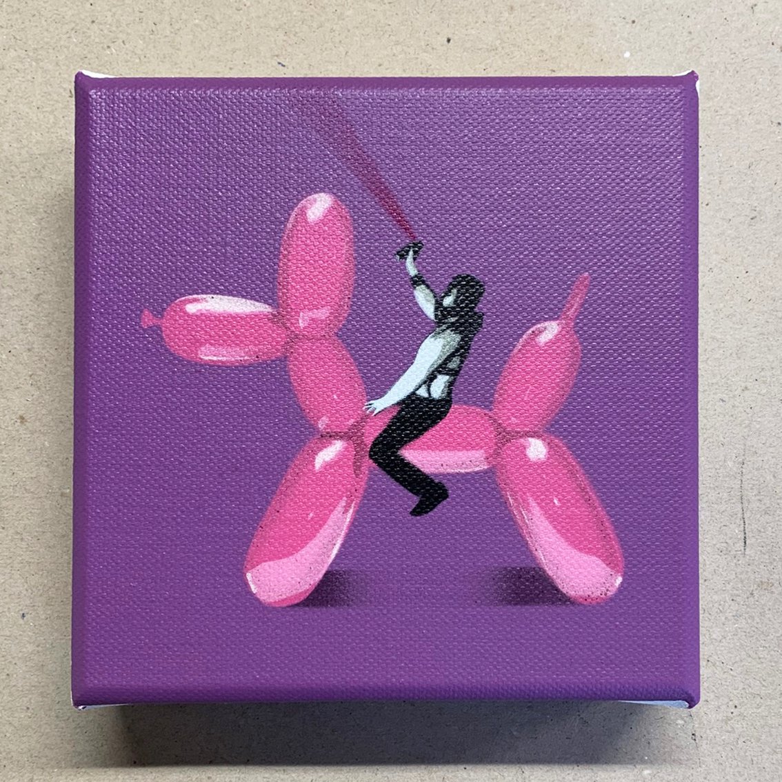 Image of "Plain Art Rodeo" 1/1 Mini Canvas (purple)