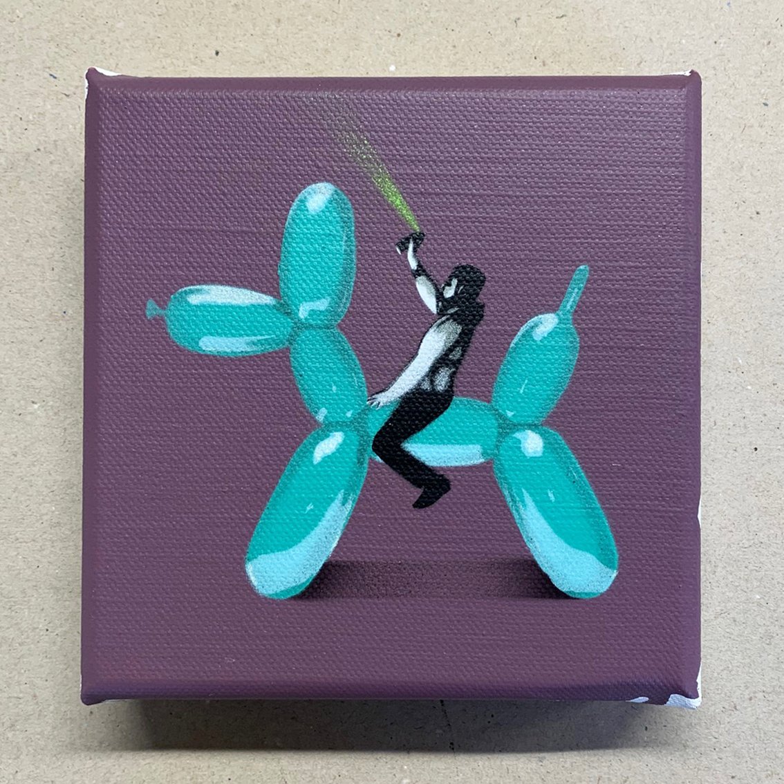 Image of "Plain Art Rodeo" 1/1 Mini Canvas (lilac)