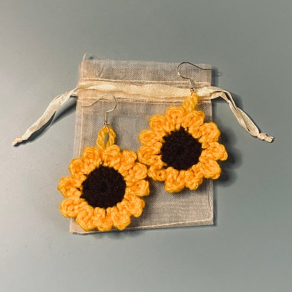 Image of Sunflower Earrings 