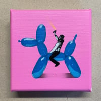 Image 1 of "Plain Art Rodeo" 1/1 Mini Canvas (soft pink)