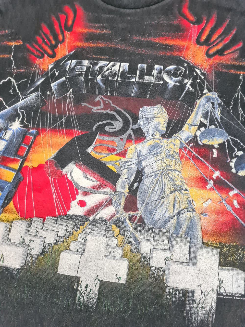 *Rare* Metallica 1991 Allover Print T-Shirt