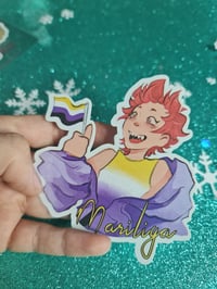 Image 3 of lgbtq sticker set nonbinary