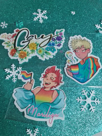 Image 1 of lgbtq sticker set - gay/lgntq